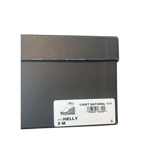 NWT MARC FISHER LTD NELLY ANKLE STRAP WEDGE SANDALS IN LIGHT NATURAL SIZE 9 - Picture 5 of 6